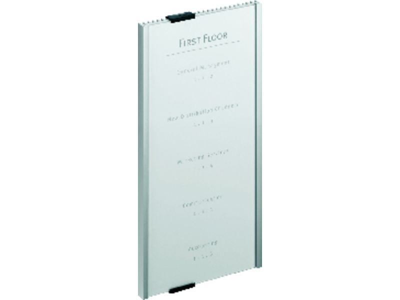 DURABLE - Rotulo Informacion Info Sign 210X297 Para puertas aluminio Metalico (Ref.4806-23)