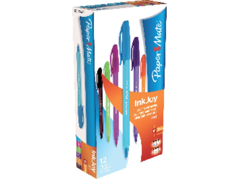 PAPER MATE - Boligrafo Inkjoy 100 Surtido fantasía Trazo 0.4 mm Caja 12 ud (Ref.S0975420)