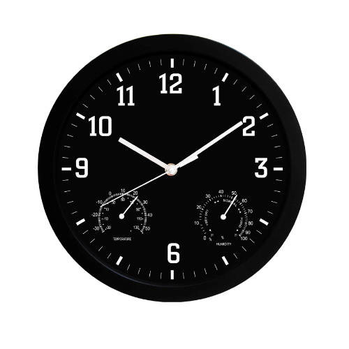 POESSA - RELOJ DE OFICINA COLOR NEGRO 30 CM. (Ref.326540)