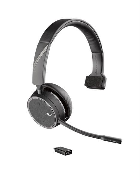 POLY - AURICULARES VOYAGER 4210 UC USB-A DIADEMA MONOAURAL C/ MICRÓFONO USB-A BLUETOOTH NEGRO (Ref.211317-101)