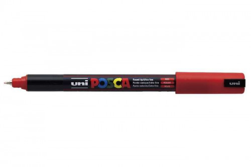 POSCA - MARCADOR T.OPACA NO PERM. UNI 0,7 EF (PC-1MR) ROJO (Ref.265264000/089854000)