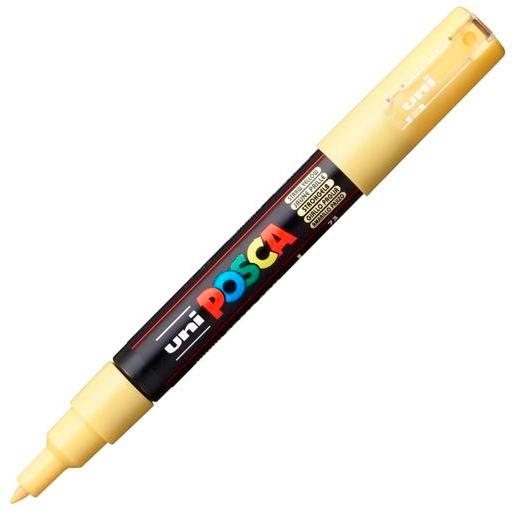 POSCA - MARCADOR T.OPACA NO PERM. UNI 0,7 F (PC-1M) AMARILLO PAJIZO (Ref.265165000/167817000)