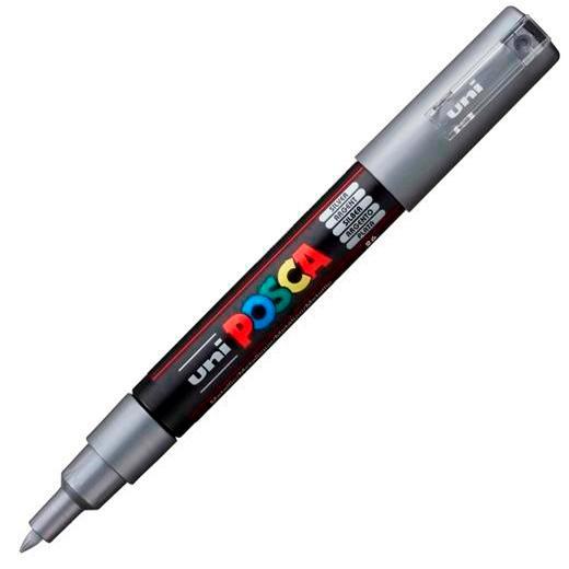 POSCA - MARCADOR T.OPACA NO PERM. UNI 0,7 F (PC-1M) PLATA (Ref.265017000/017913000)