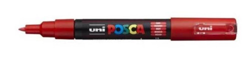 POSCA - MARCADOR T.OPACA NO PERM. UNI 0,7 F (PC-1M) ROJO (Ref.264978000/017871000)