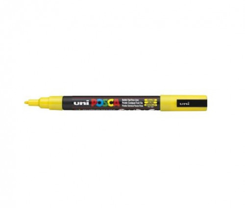 POSCA - MARCADOR T.OPACA NO PERM. UNI 0,9 (PC-3M) AMARILLO (Ref.263541000/156679000)