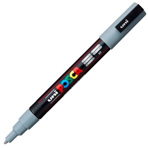 POSCA - MARCADOR T.OPACA NO PERM. UNI 0,9 (PC-3M) GRIS (Ref.263665000/156620000)