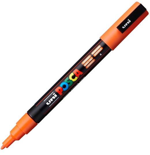 POSCA - MARCADOR T.OPACA NO PERM. UNI 0,9 (PC-3M) NARANJA (Ref.263566000/156695000)