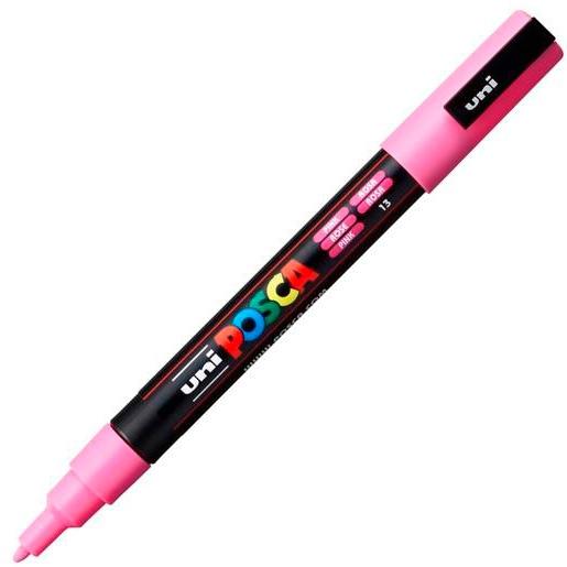 POSCA - MARCADOR T.OPACA NO PERM. UNI 0,9 (PC-3M) ROSA (Ref.263624000/156588000)