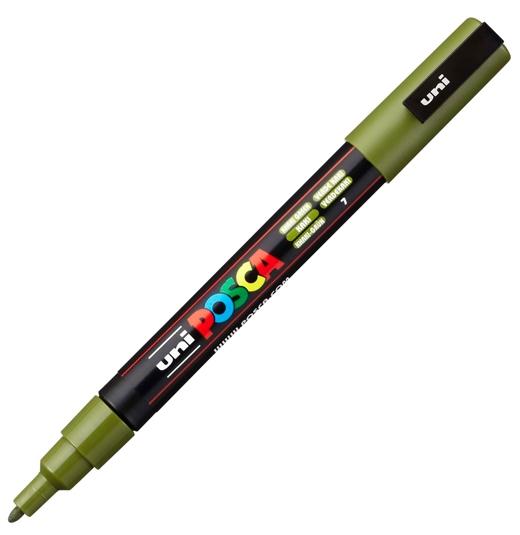 POSCA - MARCADOR T.OPACA NO PERM. UNI 0,9 (PC-3M) VERDE KAKI (Ref.263954000/202325000)