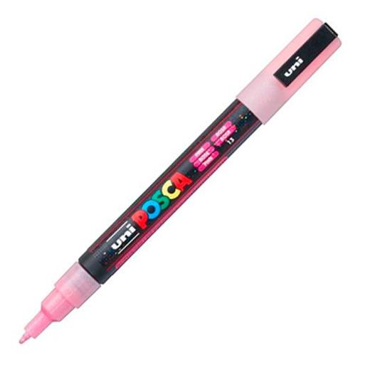 POSCA - MARCADOR T.OPACA NO PERM. UNI 0,9 (PC-3ML) PURPURINA ROSA (Ref.265470000/198002000)
