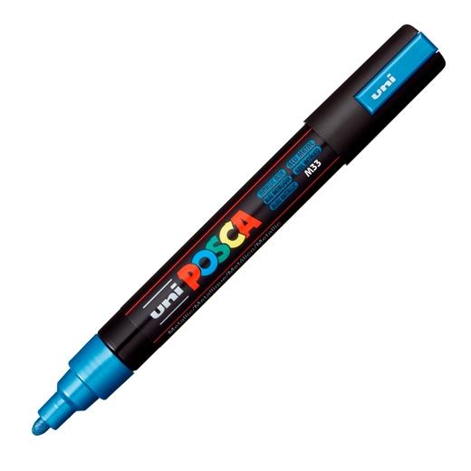 POSCA - MARCADOR T.OPACA NO PERM. UNI 1,8 (PC-5M) AZUL METALICO (Ref.264440000/113555000)