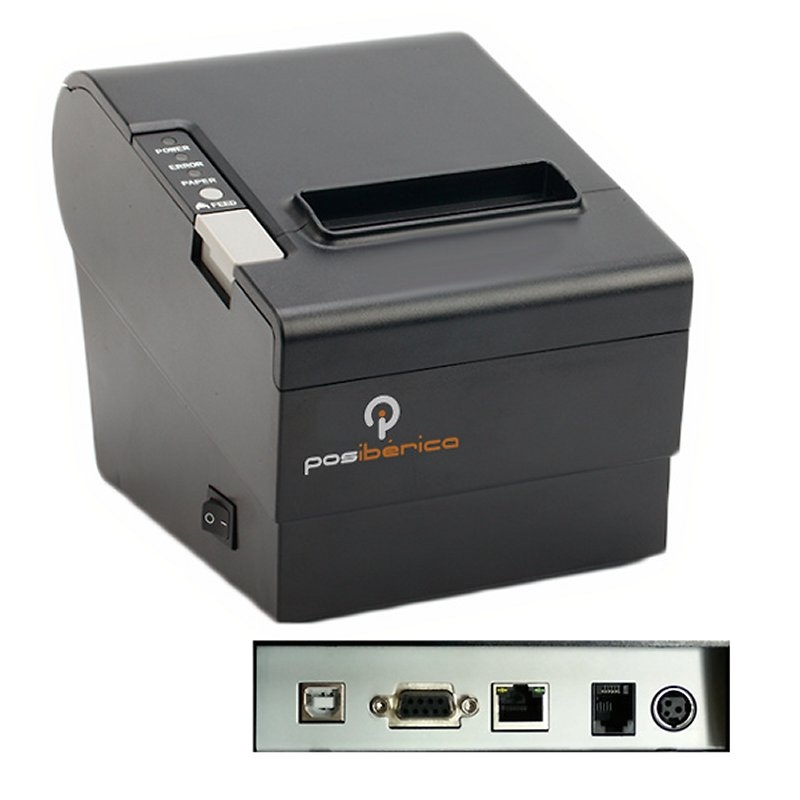 POSIBERICA - LDA IMPRESORA TERMICA P80-USL USB/RS232/LAN NEGRA  (2 AÑOS GARANTIA) (Ref.IDRO80P8D)