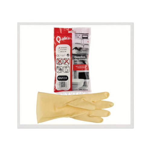 QALITA - PAQUETE DE 12 PARES GUANTES SATINADO TALLA G (Ref.GU034)