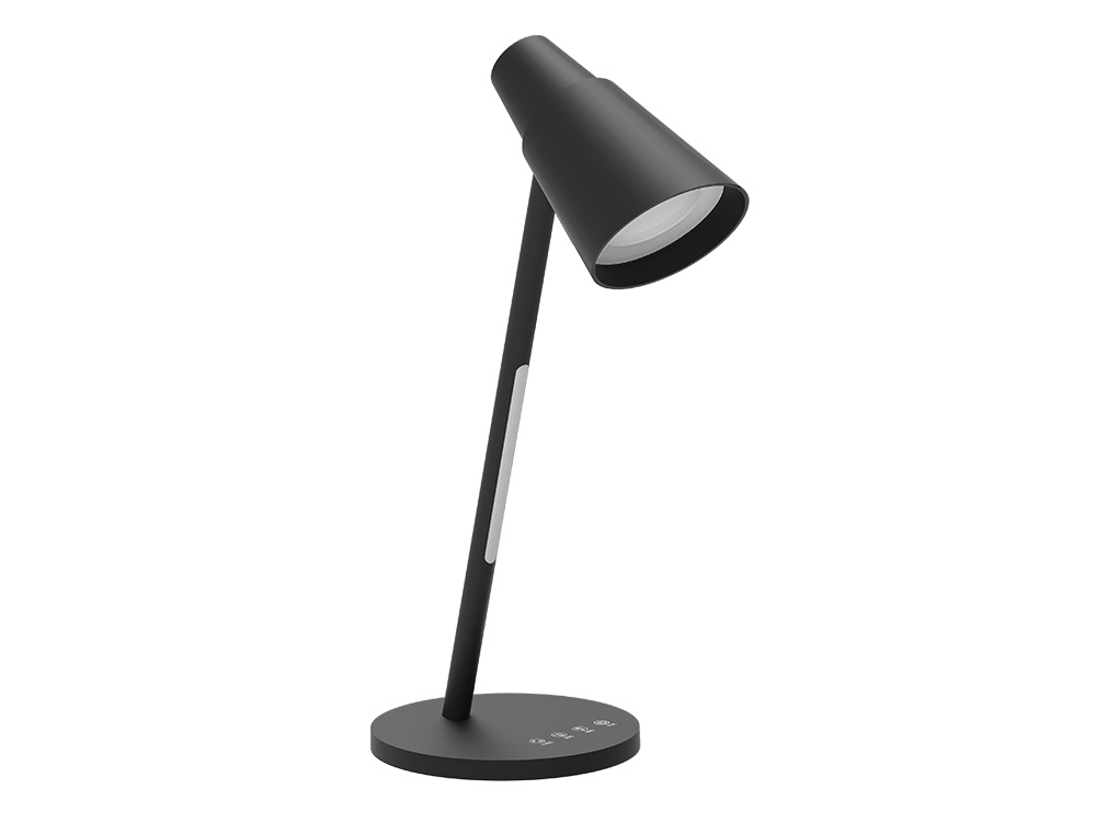 Q-CONNECT - LAMPARA DE OFICINA SOBREMESA ABS TACTIL 6W 32 LED 150LM COLOR NEGRO (Ref.KF10973)