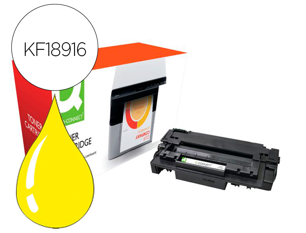 Q-CONNECT - TONER COMPATIBLE CANON LBP710Y I-SENSYS LBP-710 / 712 AMARILLO 10000 PAGINAS (Ref.KF18916)
