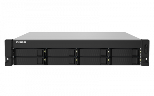 QNAP - TS-832PXU NAS Bastidor (2U) Ethernet Aluminio, Negro AL324 (Ref.TS-832PXU-4G)