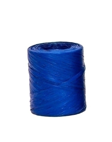 RAFIA CINTA de 4 mm ROLLO de 200 m AZUL (Ref.5400-38)
