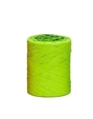 RAFIA CINTA de 4 mm ROLLO de 200 m VERDE (Ref.5400-65)