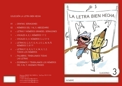 REBOST - CUADERNO (CAS.) LA LETRA BIEN HECHA "MAYUSCULAS" Nº 3 (Ref.MAY.Nº3)