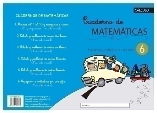 REBOST - CUADERNO (CAS.) MATEMATICAS Nº 6 (Ref.MAT.Nº6)