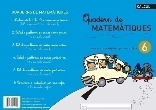 REBOST - CUADERNO (CAT.) MATEMATIQUES Nº 6 (Ref.MAT.Nº6-CAT)