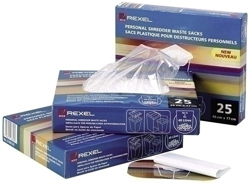 REXEL - BOLSA para DESTRUCTORAS AS3000 - 175 LITROS PAQUETE DE 100 (Ref.40095)