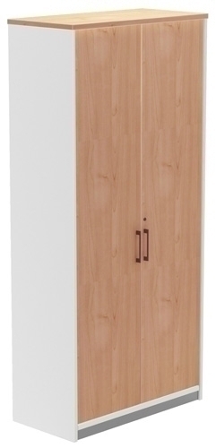 ROCADA - ARMARIO CON PUERTAS 195x90x45 ESTRUCTURA BLANCO PUERTAS Y TAPA ROBLE (Ref.1104AW08)