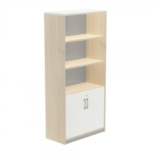 ROCADA - ARMARIO CON PUERTAS BAJAS 195x90x45 ESTRUCTURA HAYA Y TAPA BLANCO (Ref.1103AA04)