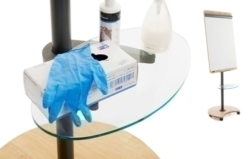 ROCADA - BANDEJA DE CRISTAL TEMPLADO 8 mm PARA PIZARRA MOVIL NAT0616 (Ref.RD-619)