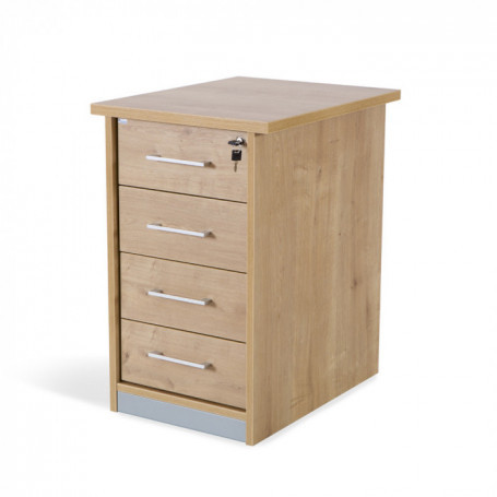 ROCADA - CAJONERA BUCK 4 CAJONES. LATERALES ROBLE / TECHO + FRENTE ROBLE (Ref.4005AR08)