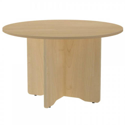 ROCADA - MESA DE REUNIONES REDONDA 120CM DE DIAMETRO. ALTURA 72CM. COLOR: PATA ROBLE / TABLERO ROBLE (Ref.3006AR08)