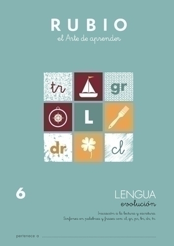 RUBIO - CUADERNO A4 LENGUA EVOLUCION Nº 6 (Ref.LEV6)