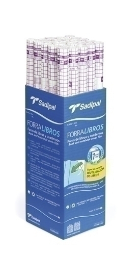 SADIPAL - FORRO DESPEGABLE 1 AÑO PP TRANS.50µ ROLLO 0,5 x 1,5 m (Ref.1070)