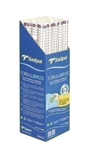 SADIPAL - FORRO DESPEGABLE 1 AÑO PP TRANS.80µ ROLLO 0,5 x 20 m (Ref.1071)