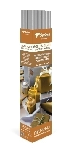SADIPAL - PAPEL EMB.KRAFT SADIP.PLATA 1x3 EXP.25 (Ref.S0310002)