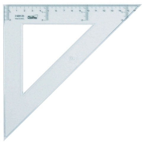 SAFTA - ESCUADRA CRISTAL 25 CENTIMETROS (Ref.4201925)