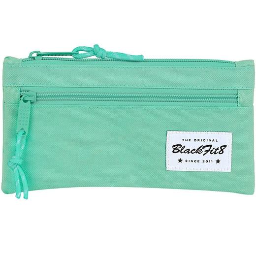 SAFTA - PORTATODO DOS CREMALLERAS BLACKFIT8 TURQUESA (Ref.842050029)