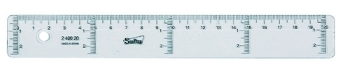 SAFTA - REGLA CRISTAL 20 CENTIMETROS (Ref.400920)