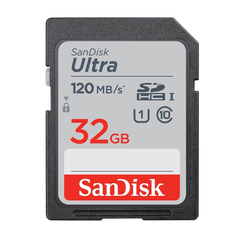 SANDISK - TARJETA DE MEMORIA ULTRA 32GB SDHC MEMORY CARD 120MB/S (Canon L.P.I. 0,24€ Incluido) (Ref.SDSDUN4-032G-GN6IN)