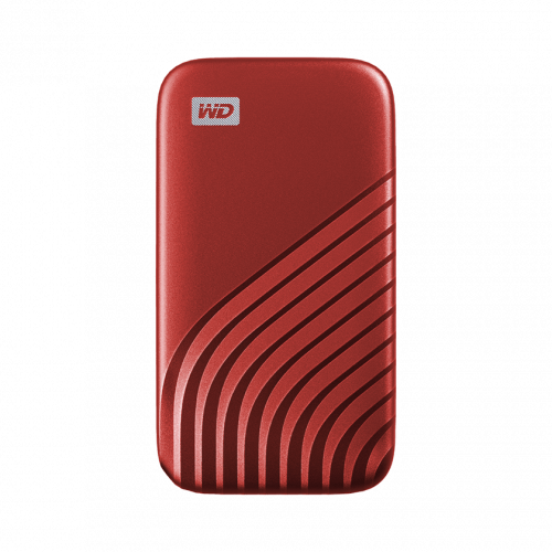 SANDISK - Western Digital My Passport 500 GB Rojo (Canon L.P.I. 6,45€ Incluido) (Ref.WDBAGF5000ARD-WESN)