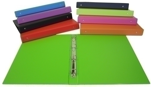 SARO - CARPETA de ANILLAS PVC ESCOLAR Fº 2 an.25mm 9 col.surt. (Ref.2423)