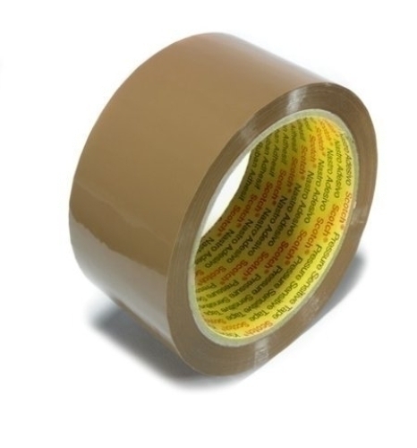 SCOTCH - CINTA de EMBALAJE PP rollo 66x50 BAJO RUIDO MARRON (Ref.309 MR)