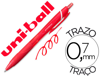 UNI-BALL - BOLIGRAFO ROLLER JETSTREAM SXN157C RETRACTIL 0,7 MM COLOR ROJO (Ref.SXN157C400)