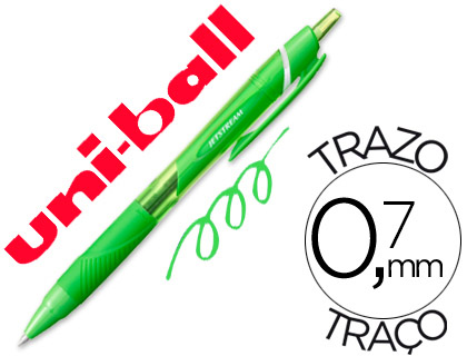 UNI-BALL - BOLIGRAFO ROLLER JETSTREAM SXN157C RETRACTIL 0,7 MM COLOR VERDE CLARO (Ref.SXN157C520)