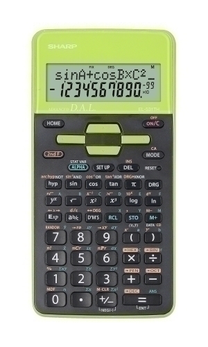 SHARP - CALCULADORA CIENTIFICA 10 DIGITOS EL-531TH VERDE (2 líneas) (Ref.EL531THBGR)