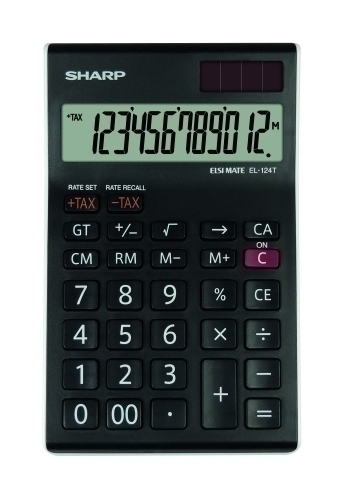 SHARP - CALCULADORA de SOBREMESA 12 DIGITOS EL-124T (Ref.EL124TWH)