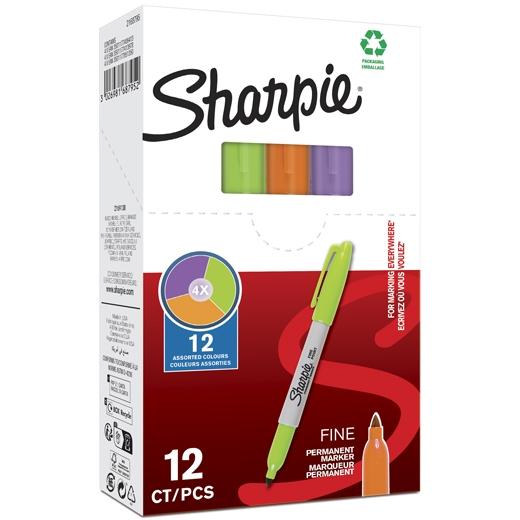 SHARPIE - MARCADOR PERMANENTE FINE F C/SURTIDOS LIMA/NARANJA/BOYSENBERRY (Ref.2168795)