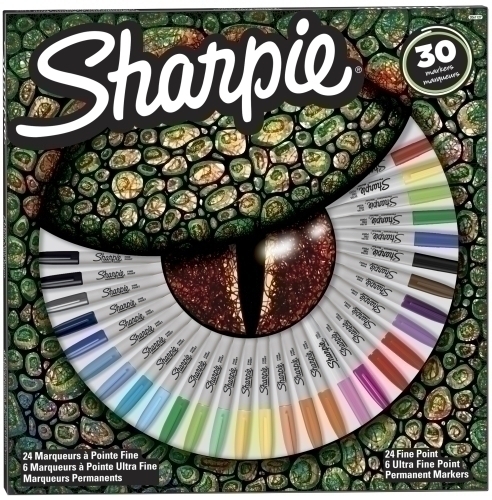SHARPIE - ROTULADOR PERMANENTE FINE&amp;ULTRA FINE BIG PACK MIXED CAJA REGALO DE 30
24x FINE SURTIDO
 6x ULTRA FINE SURTIDO (Ref.2061127)