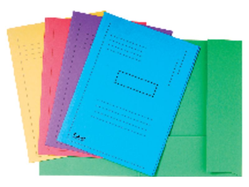 EXACOMPTA - Subcarpeta Jura A4 Cartulina 2 solapas Colores surtidos (Ref.445000E)