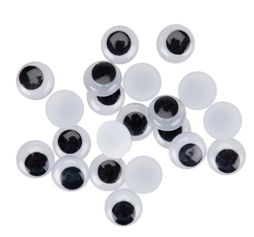 SMART - OJOS MOVILES FIXO KIDS REDONDOS 4 mm. NEGRO PACK de 100 (Ref.68009800)